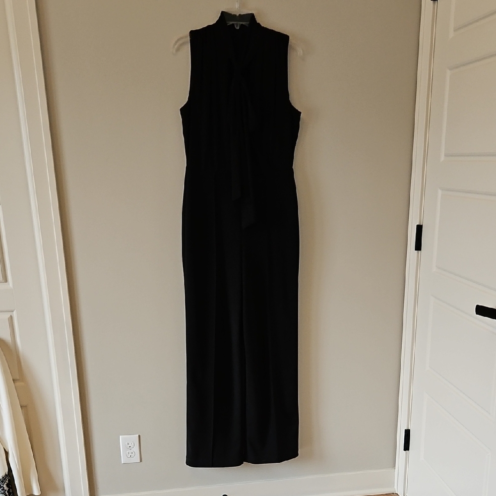 White House Black Market Black Wide Leg Jumpsuit